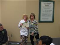 Vicki Tramel, Longview High School culinary arts teacher, received $1,989.00 to purchase a pasta maker for her culinary arts students to use in their state of the art kitchen.
