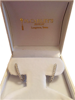 14K LOOP EARRINGS WITH DIAMONDS (.44TW) BOTH INSIDE AND OUT. Donated by McCarley’s Jewelry. Retails for $1,750.00.
